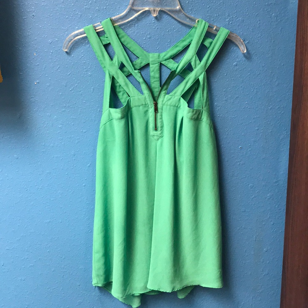 Seafoam green top